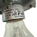 Art Deco - Gispen (giso) - Ceiling Mounted Lamp With Opaline Glass And Nickel Plated Mount thumbnail 8