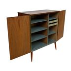 Vintage Kastje Compact Dressoir Jaren 60 Teak Fineer Zweden thumbnail 3