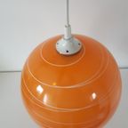 Vintage Hanglamp Oranje Bollamp Oranje Hanglamp Jaren 70 thumbnail 5