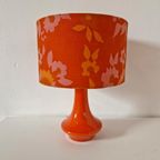 * Vintage Schemerlamp Retro Lamp Oranje Lamp Jaren 70 thumbnail 3