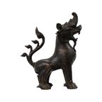 Aziatische Bronzen Foo Dog Komainu Guardian Lion China thumbnail 11