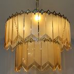 Vintage Glazen Platen Panelen Hanglamp 60’S Originele Gaaf ! thumbnail 5