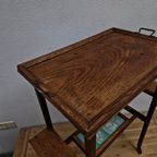 Antieke Theetafel Wijntafel Trolley Artdeco Art Nouveau thumbnail 13
