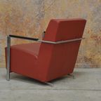 Rode Leren Harvink Alowa Design Fauteuil thumbnail 7