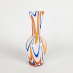 V.B. Opaline - Florence - Empoli Glas - Oranje/Blauw/Wit - Vetreria Di Borgonovo - Italie - 60'S thumbnail 4