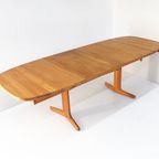 Mid Century Deense Ovalen Uitschuifbare Eettafel Van Massief Teakhout Jaren 60 thumbnail 5