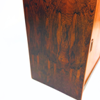 Mid Century Vintage Deens Palissander Kastje Met Schuifdeuren thumbnail 3