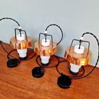 Trio Van Scandinavische Hangers In Opaline En Kopermetaal thumbnail 8