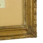 Aquarel José Wolff Kunst Schilderij Houten Barok Stijl Lijst 1924 thumbnail 15