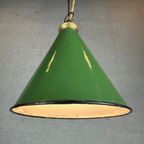 Vintage Emaille Hanglamp – Groen thumbnail 2