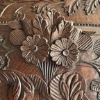 Antique Carved Wood Wardrobe thumbnail 20