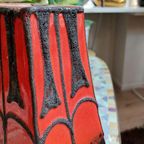 Fat Lava Fatlava Germany Vaas Vaasje Rood Bruin Vintage thumbnail 11
