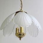 Vintage Hanglamp - Messing, Glas, Hollywood Regency, Jaren '70 | 01236 thumbnail 10