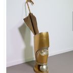 Painted Leeazann70se Umbrella Stand, Ca 1980 Resine / Epoxy / Hollywood Regency Manufactured By T thumbnail 4