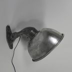 Industriele Aluminium Straatlamp, Wandlamp, Jaren 50 thumbnail 19