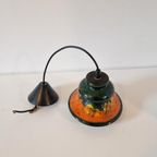 Vintage Hanglamp Keramieke Hanglamp Jaren 70 Oranje thumbnail 8