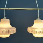 Double Glass Hanging Lamp 1960s thumbnail 10