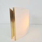 Regency Panzeri Tecla Wandlamp Messing Opaline Glas ’80 Goud thumbnail 10