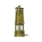 Oude Messing Mijnwerkerslamp Memorabilia Mijn 26cm thumbnail 14