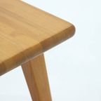 Carl Malmsten Solid Pine Stool By Svensk Sweden 1940S thumbnail 5