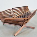 Vintage Deense Palissander Fruitschaal Mand ‘60 Mid-century thumbnail 6
