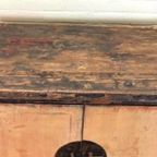 Vintage Antieke Oosters Aziatisch Kastje Wandmeuble thumbnail 19