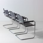 Set Van 5 Mid-century Mg5 Stoelen Van Matteo Grassi, Italië Jaren 80 thumbnail 9
