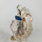 Victorian - Prince Of Wales - Goat - Porselein - Staffordshire - Polychroom - 19E Eeuw thumbnail 5