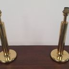 2x Messing Tafellamp Baulmann Leuchten, Duitsland Jaren 80 thumbnail 18