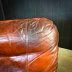 Vintage Schaapsleren Fauteuil Met Hoge Rug thumbnail 6