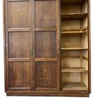 Vintage Industriële Houten Kast Met Schuifdeuren thumbnail 4