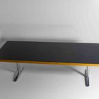 Vintage Mid-Century Grote Knoll Bureau In Leder Door Warren Platner, 1973 thumbnail 11