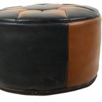 Vintage Poef Stermotief Skai Kunstleer Marokkaanse Stijl Jaren 60 thumbnail 14