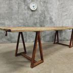 Antieke Tafel Schragentafel Xxl Tuintafel 89 X 308 Cm thumbnail 9