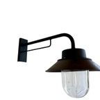 Vintage Industriële Wandlamp / Muurlamp Met Glazen Kap thumbnail 4