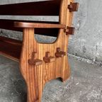 Brutalist Wooden Armchairs ( 3 Seat+2X1Seat Available) thumbnail 6
