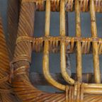 Set Van 2 Luxe Franse Rotan Vintage Design Fauteuils Uit De Jaren ’50 thumbnail 11