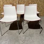 Arper Catifa 46 Design Stoel - Wit/Rood Kunststof thumbnail 3