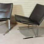 2 Deens Design Vintage Eagle Leren Fauteuils, Kebe Mobler thumbnail 2