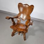 3 X Large Oak Claw Armchairs 1960S 70 X 70 X 90 Cm thumbnail 16