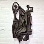 Keramiek Wandsculptuur Paul Vermeire, 1960S thumbnail 10