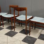 Set Of 4 Rosewood Lubke Dining Chairs 1960S thumbnail 3