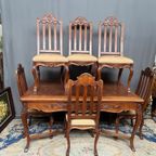 Set Van De 6 Stoelen In Régence-stijl. thumbnail 4