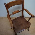Antieke Engelse Windsor Stoelen Eetkamerstoelen, Set Van 5 thumbnail 16