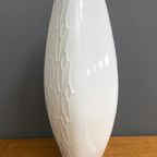 Large Vintage White Ceramic Vase By Alka Kunst Bavaria thumbnail 9