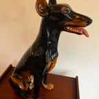 Ceramic Dobermann Statue thumbnail 5