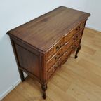 Vintage Queen Ann Ladekastje Ladekast, Commode Dressoir Badkamermeubel 003 thumbnail 11