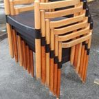 6 Vintage Strax Stoelen, Hartmut Lohmeyer Voor Casala thumbnail 17