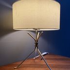 Brass Table Lamp With Round Shade 1960S thumbnail 15