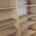 Vintage Grote Eiken Boekenkast Deens | Fineer Oak Danish thumbnail 11